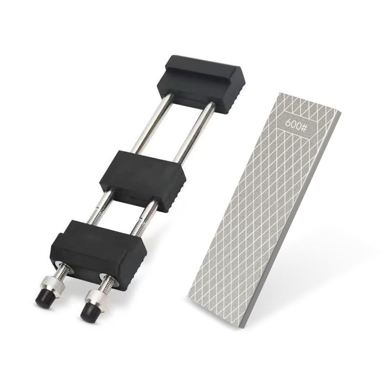Sharpening Stone Holder Set Diamond Grit 240-1000# Two-sided Grindstone Whetstone Base Fix Bracket Non-slip Sharpener Dock Steel