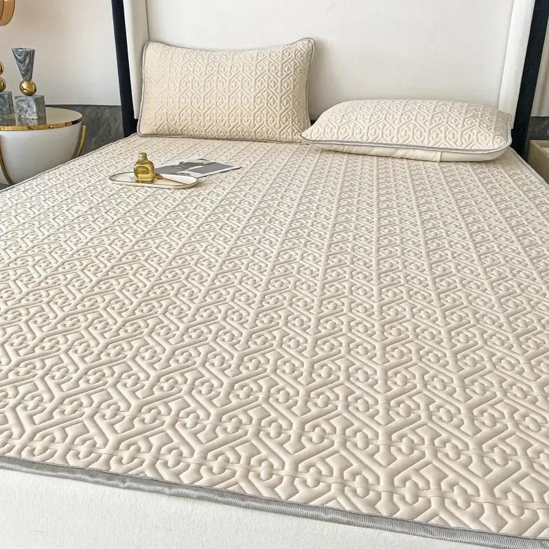 Cearșaf de pat din latex de vară, răcoritor, protector pentru saltea, saltea dublă, 90/120/150/180 cm, cuvertură de pat King și textile pentru casă