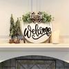Welcome Sign Front Door Sign Hangings Welcome Sign for Farmhouses Porch Spring Welcome Sign Front Door Decorations