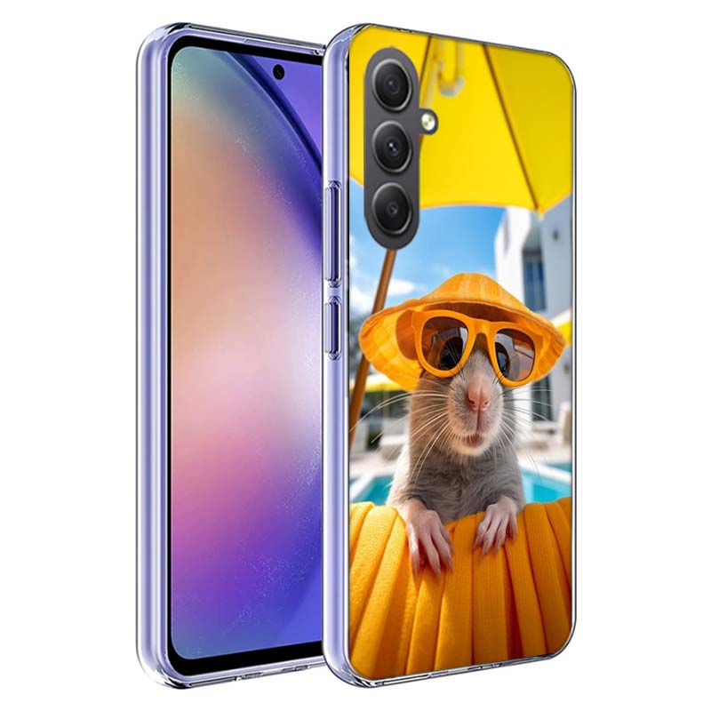 Cute Hamster Phone Case for Samsung A17 A37 A57 A07 A16 A26 A36 A56 A06 A02S A12 A22 A32 A52S A04S A14 A24 A34 A54 A03 A13 A33 A