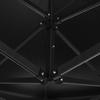 Toit de remplacement Tourtecs 3x3 m - Pavillon/Tonnelle noir Oxford 800D, imperméable