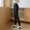 Women's Solid Thickened Lambswool Trousers Winter Casual Padded Thickened Outside Pencil Trousers High-waisted Slim Tight Warm Soft Comfy Trousers
