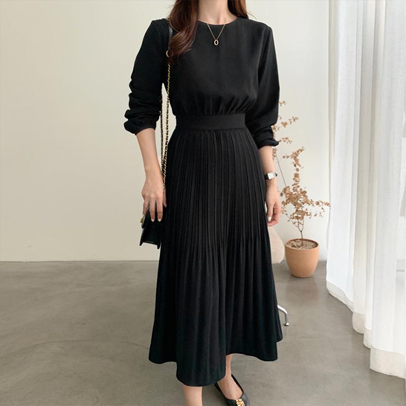 

ZANZEA Женское повседневное плиссированное платье в стиле пэчворк с длинным рукавом свободного кроя 2XL