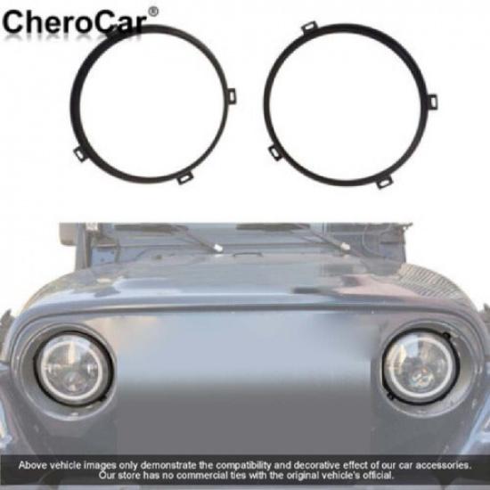 

7 inch Headlight Mounting Bracket Retainer Ring Mount for 97+ Jeep Wrangler TJ H