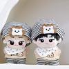 Striped Hat 10cm Cotton Doll Clothes Suit Doll Dress Up Set Doll Clothes Outfit  10cm Cotton Doll