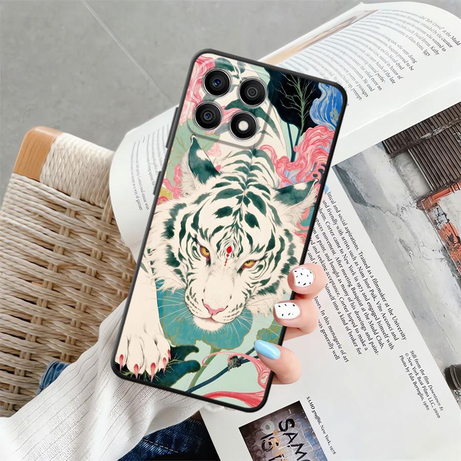 

Cool Tiger Case for Honor X6 70 8X X9a X7 X8 X5b 90 Magic5Lite 200 400 Lite Funda Phone Cover Honor Magic5 Lite