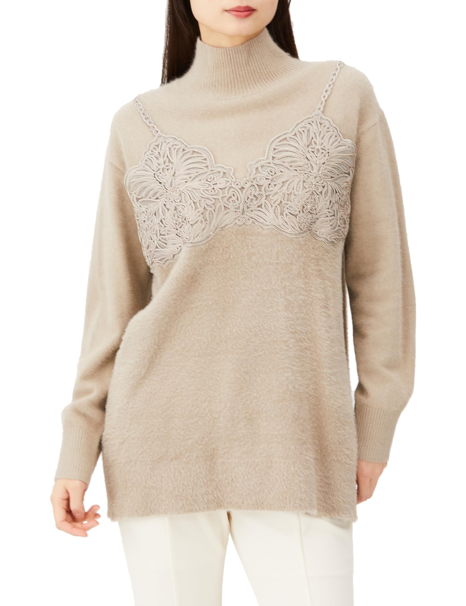 

2023AW Lace Bischenette Top Ladies 03 Beige [Grace Continental]