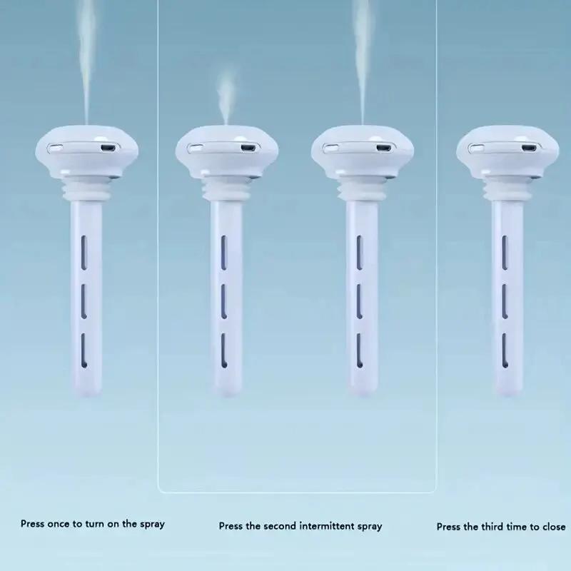 Super Quiet Portable Mist Humidifier For Office, Bedroom, Car, AndTravel - Adjustable Length, No Water Bottle Needed - Enhances