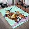 Yogi Bear & Boo Home Sofa Decoration for Living Room & Bedroom, Non‑Slip Play Flannel Floor Mat for Game Room