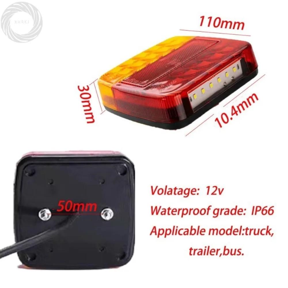 Warning Light Trailer Engineering Vehicle Truck LED Rear Tail Light 1PCS LED 12V Waterproof Durable Car Truck Trailer tail light