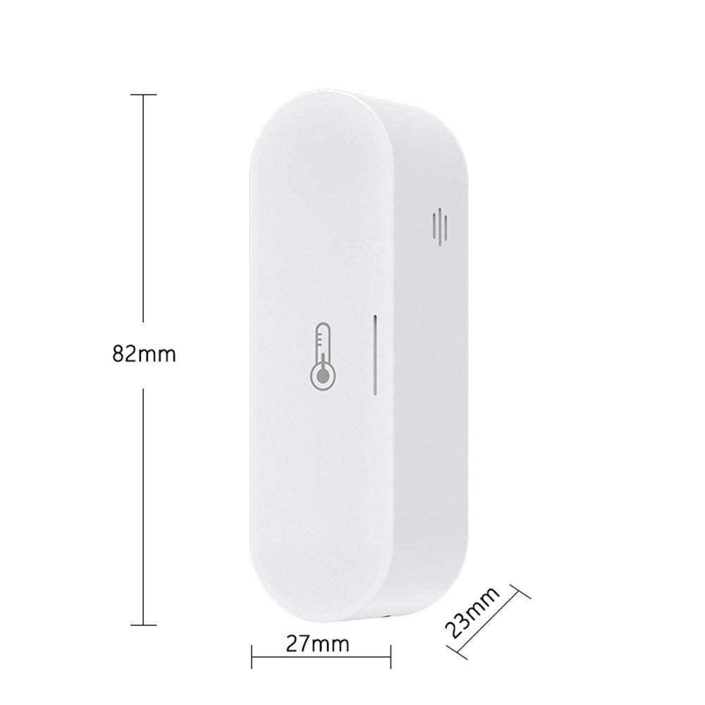 Tuya Homekit Zigbee Smart Temperature Humidity Sensors Dual Powered APP Remote Monitoring Voice Control Works with Alexa Google