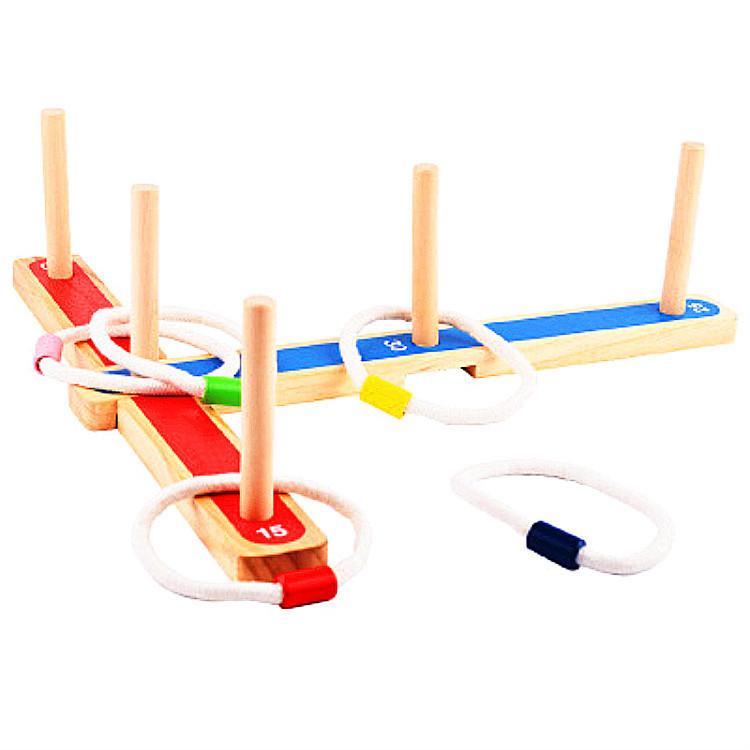 

Wooden Ring Toss Game For Kids Outdoor Family Play Toy Set Suitable For Ages 1 And Up