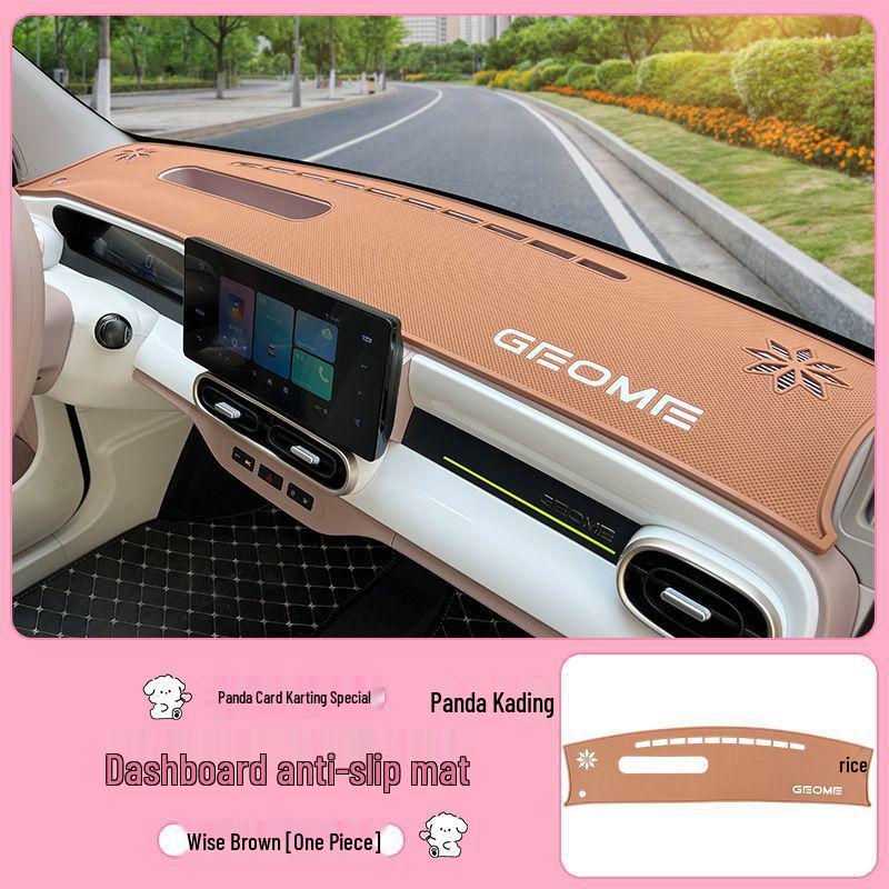 

Panda Karting Dashboard Sunshade Anti-slip Mat for Interior Mini Car Decoration Dashboard Anti-slip Mat