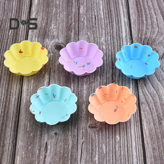 5Pcs 9 Styles Cake Mold Heat Resistant Utility Cake Decorating Muffin Cup