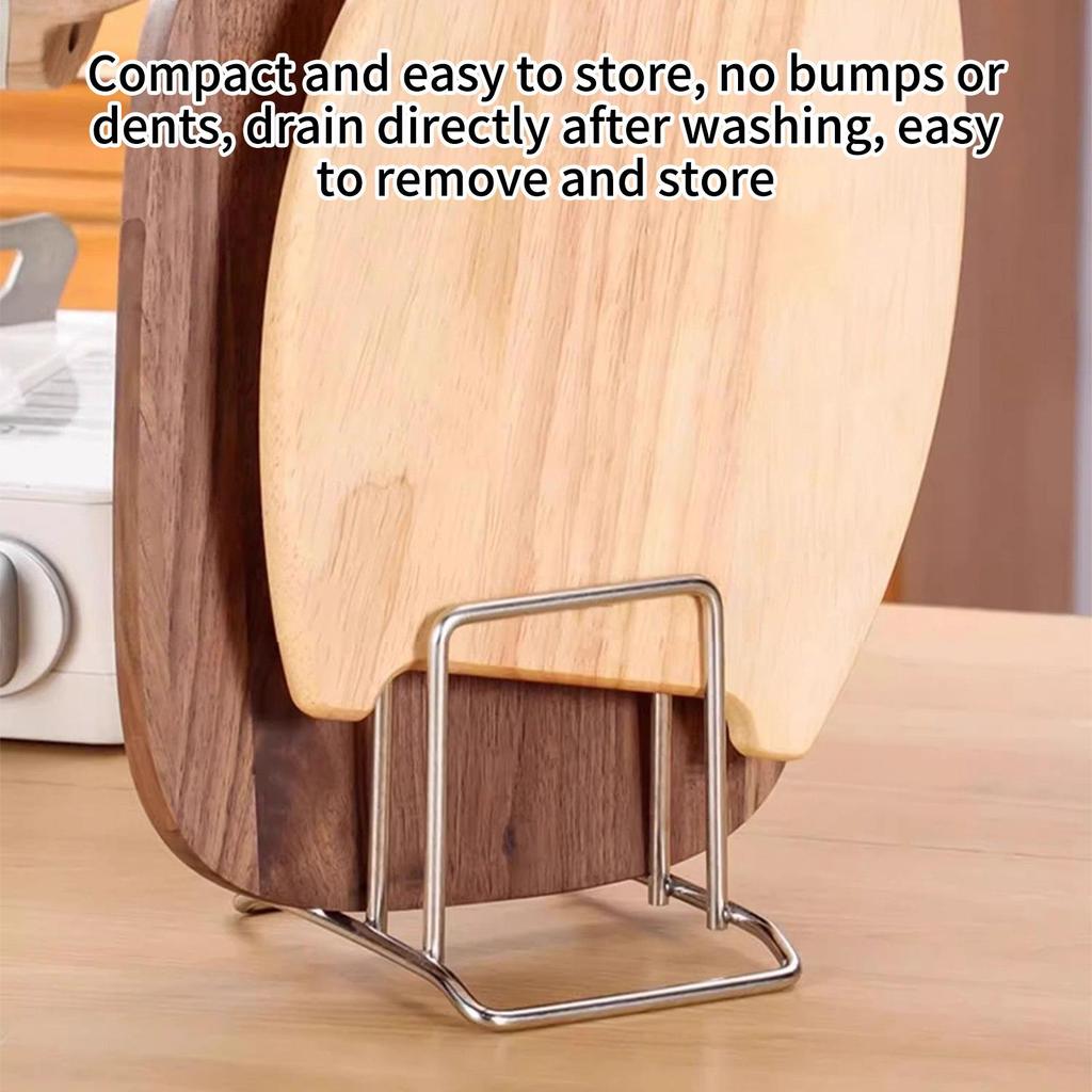 Cutting Board Holder Stainless Steel Kitchen Gadget Pot Lid Organizer for Cabinet for Countertops Counter Pantry Cupboard Dishes