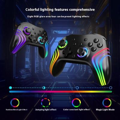 RGB Bluetooth Wireless Game Console Controller Compatible with PC&NS&phones