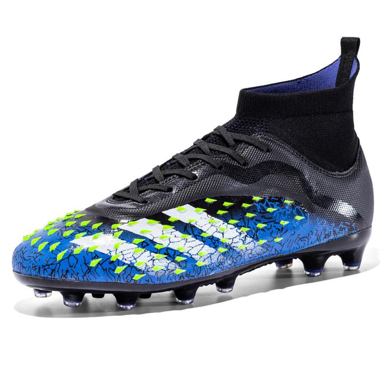 AG long nail World Cup football shoes high top TF broken nail boys' primary and secondary school students training competition sports shoes