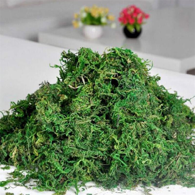 50/100/500g Artificial Moss Simulation Fake Green Plant Landscape Decorative DIY