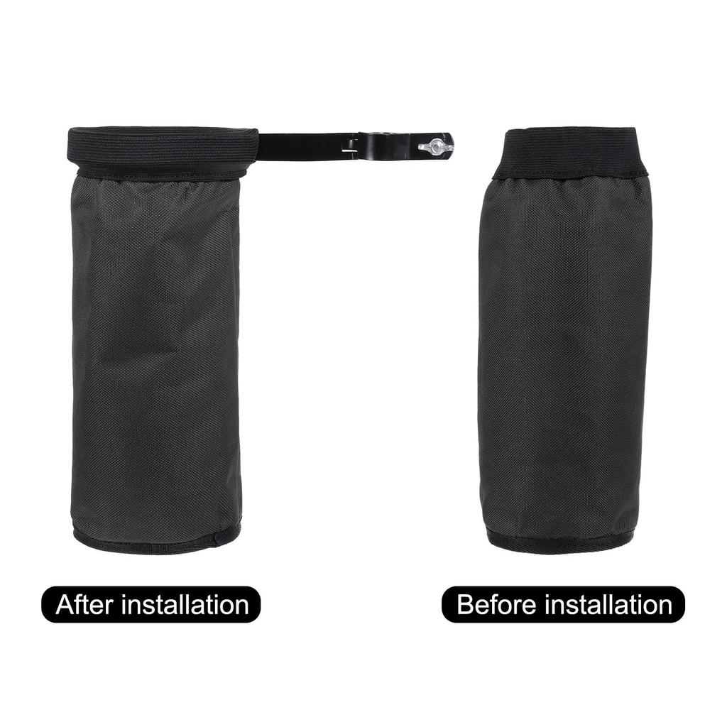 Uxcell Drumstick-Halter, Drumstick-Tasche, Behälter, Tasche, Klemme, abnehmbare Tasche, Schwarz