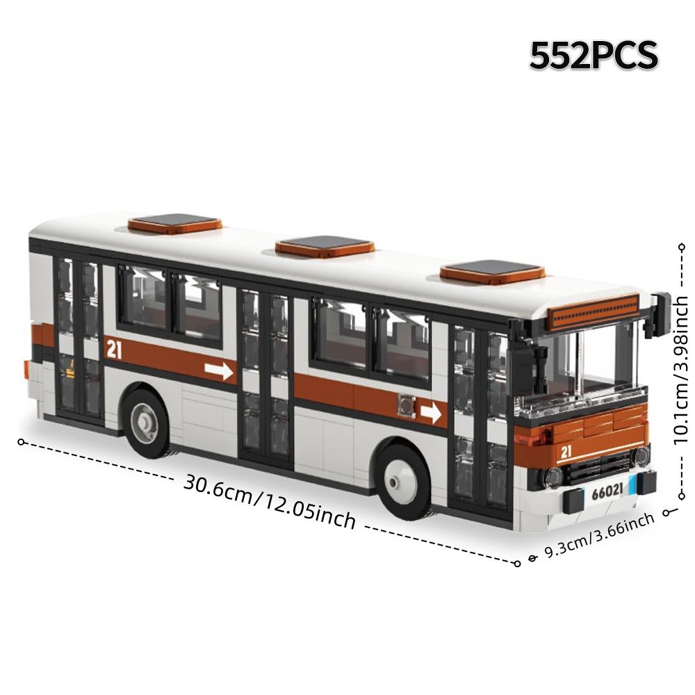 KNEW BUILT Doppeldeckerbus Krankenwagen Feuerwehrauto Polizeiauto Baustein Spielzeug-Fahrzeugmodelle Jungen Liebling Geschenk Puzzle Spielzeug