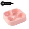 Wheat Straw Stainless Steel Double Pet Bowl - Anti-Choke Slow Feeder for Dogs and Cats