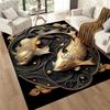 Goldene Fisch-Symbolik Fußmatten für Wohnzimmer, Schlafzimmer und Raumdekoration Sind für Geschenke geeignet.