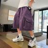 Boys' shorts summer thin 2026 new style big boys' summer clothes boys' casual loose children's workwear five quarter pants