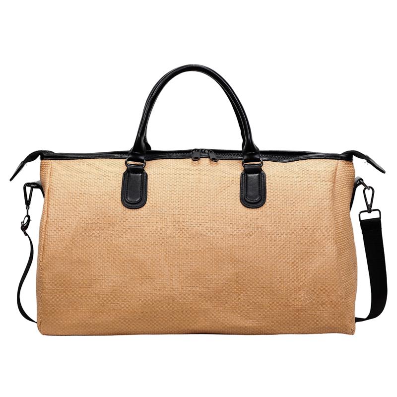 Travel Duffel Bag for Women, Large Capacity Weekender Bag with Leather Handles