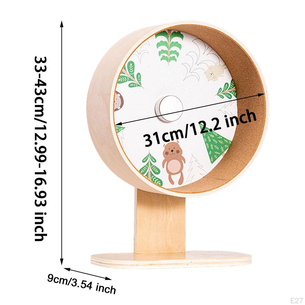 Žiurkėno pratimo rato bėgikas dvigubi guoliai, su reguliuojamu stovu, mažas gyvūnas