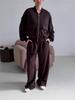 Women's Solid Color Zipper Pocket Sports Jacket & Pants Set - Casual Long Sleeve Two-Piece for Spring/Autumn 2026