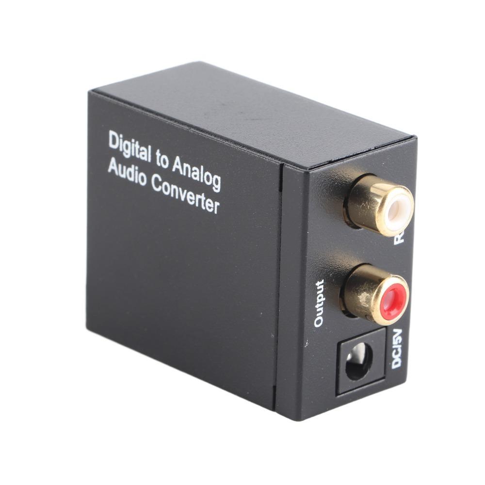 RCA Output Digital Audio Converter Coaxial /Optical Input Coaxial To Analog Converter For TV