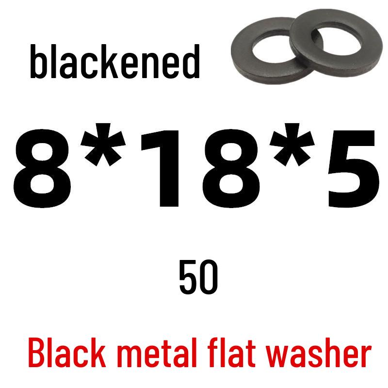 Thickened Black Iron Flat Washer for Screws, Non-standard Round Design