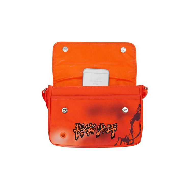 New LiNing Fabric Shoulder Bag Crossbody Bag Regular Unisex Fluorescent Orange ABDR556-3