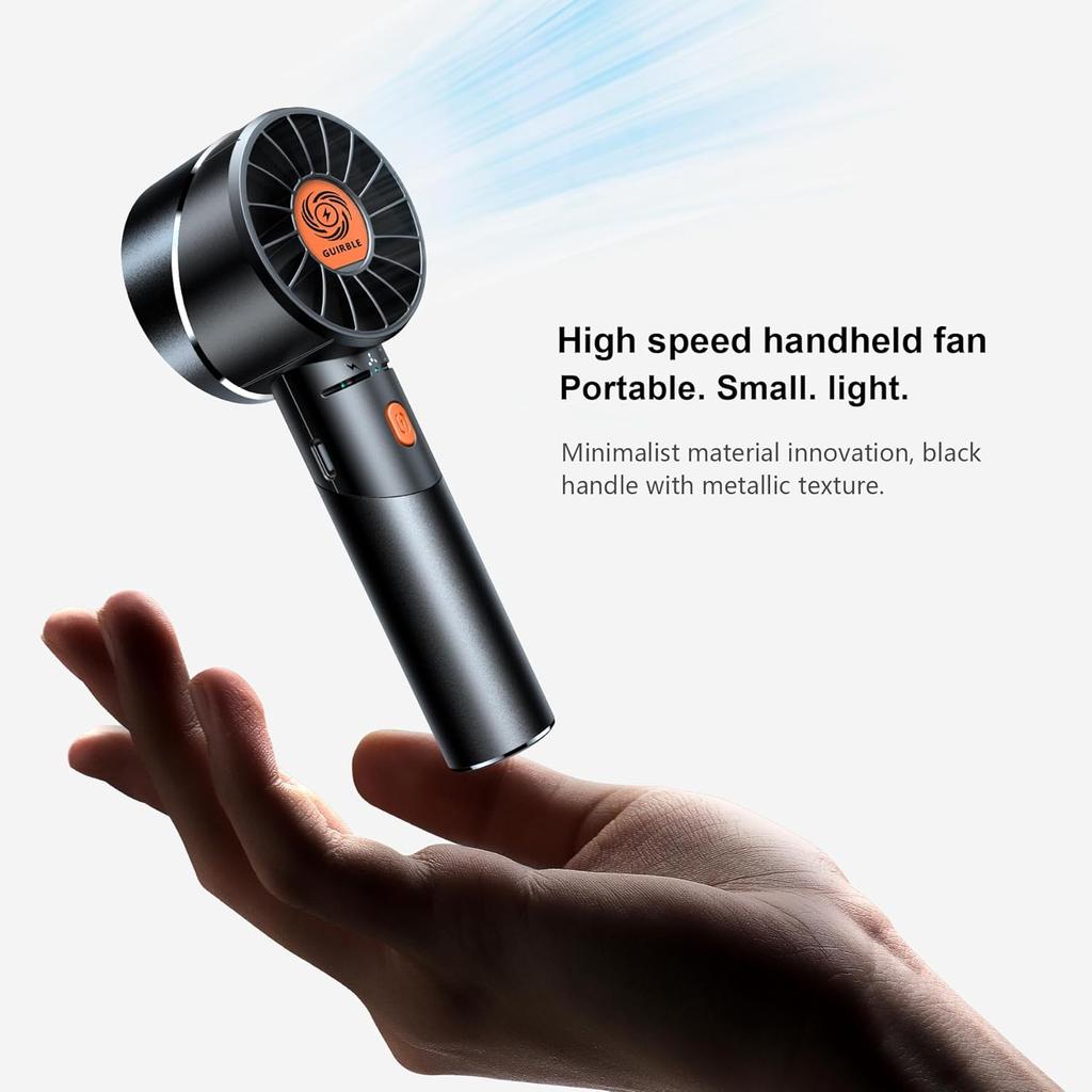 Handheld Fan,Portable Turbo Fan,Powerful Personal Fan(7000rpm High-Speed Motor,Battery Work 3-16 H),USB Rechargeable Mini Handheld Fan for