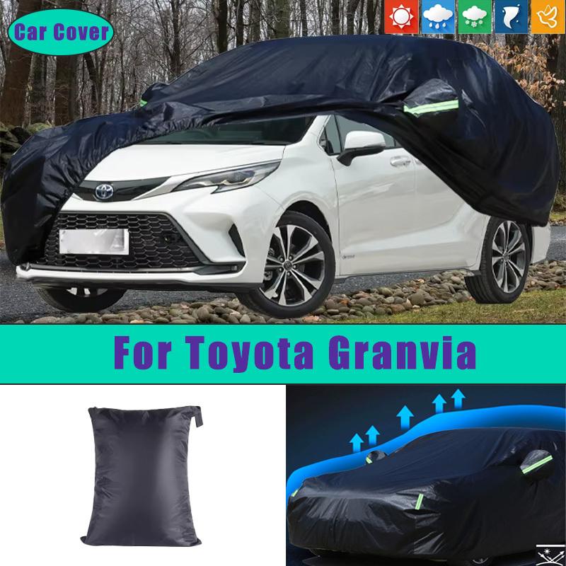 For Toyota Granvia Car Full Outer Covers Outdoor Waterproof Dustproof Sun Rain Snow Protection Exterior Car Accessories