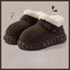 Thick-soled Cotton Shoes, Indoor Home Plush Warm Slippers for Women