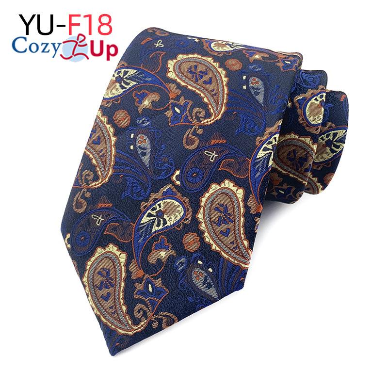 3.15"(8cm) Fashion Striped PaisleyTies Men Plaid Flower Necktie for Wedding