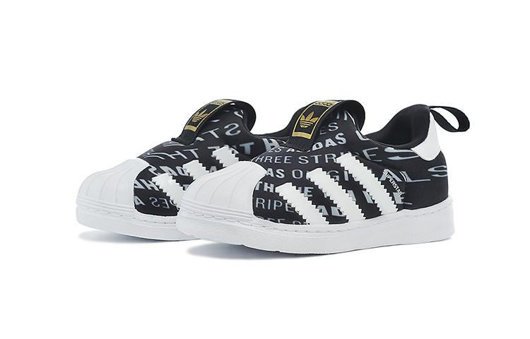 Adidas Originals Superstar Collection 360 I Low top Toddler Shoes Black White Gold Infant And Toddler BB2521