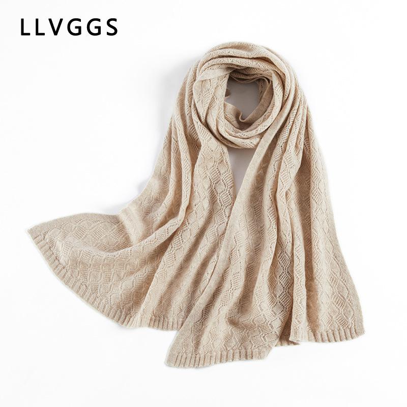 2025 new 100% cashmere scarf spring and summer air conditioner shawl with women's solid color versatile