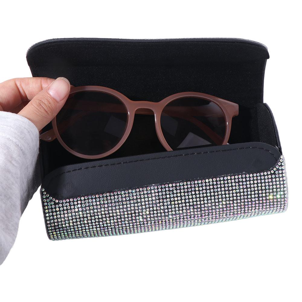 Bling Auto Brillenhalter Luxus Sonnenbrillen Aufbewahrungsbox Sonnenblende Brillenetui Auto Innenraum