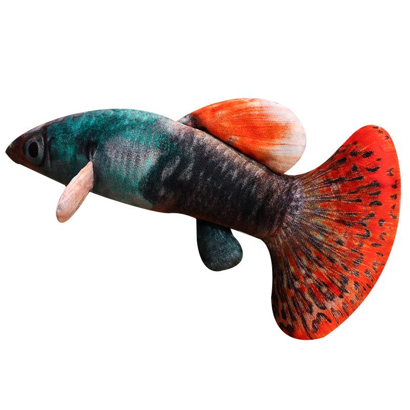 Marine Simulation Fish Plush Toy - Guppy Doll for Cat Play