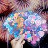 Safe Peels And Stick PET Sticker For Kids Crafting And Home Decors Long Timing Sparkling Sticker For DIY Art Projects