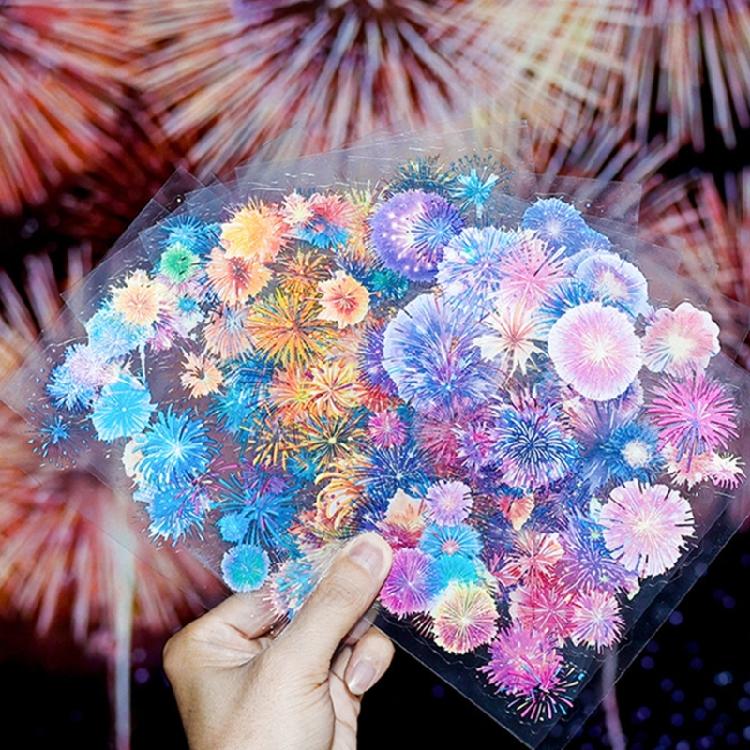 Safe Peels And Stick PET Sticker For Kids Crafting And Home Decors Long Timing Sparkling Sticker For DIY Art Projects