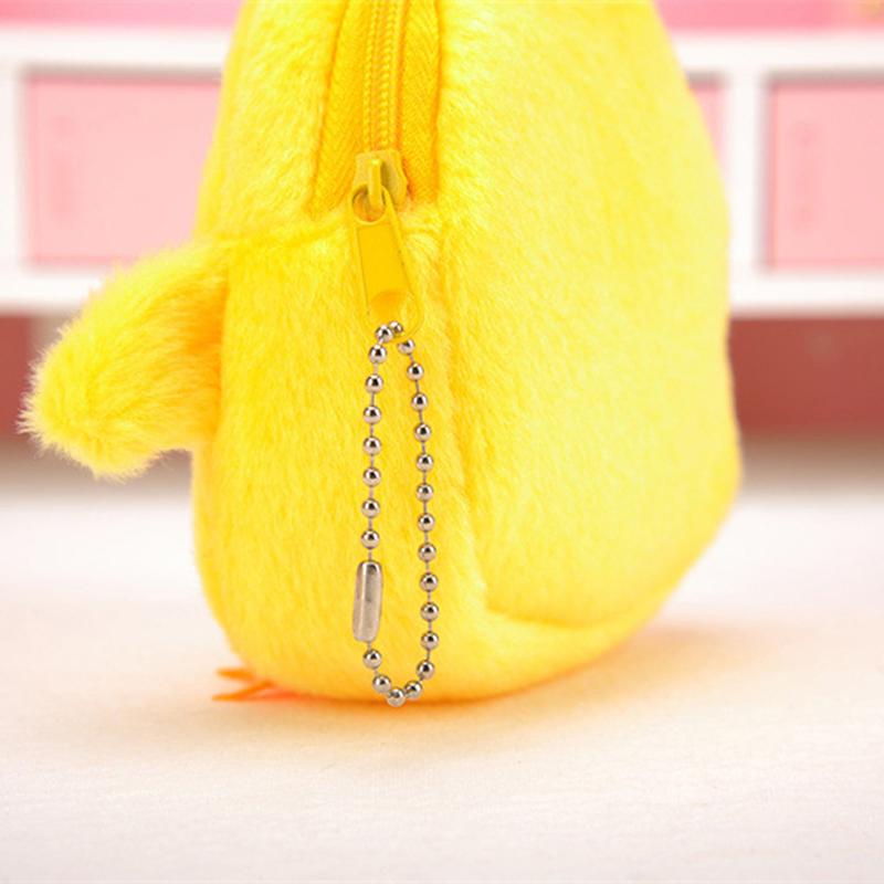 1Pcs Cute Little Yellow Chicken Coin Purse Soft Mini Cartoon Coin Purse