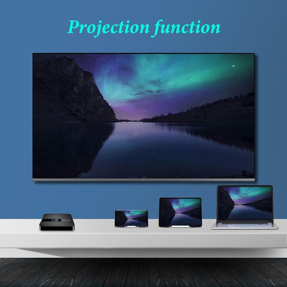 H20 inteligentny telewizor z androidem Android 10.0 2GB 16GB 4K HD H.265 odtwarzacz multimedialny TV, pudełko Android 3D sklep Play bardzo szybki dekoder 1080P