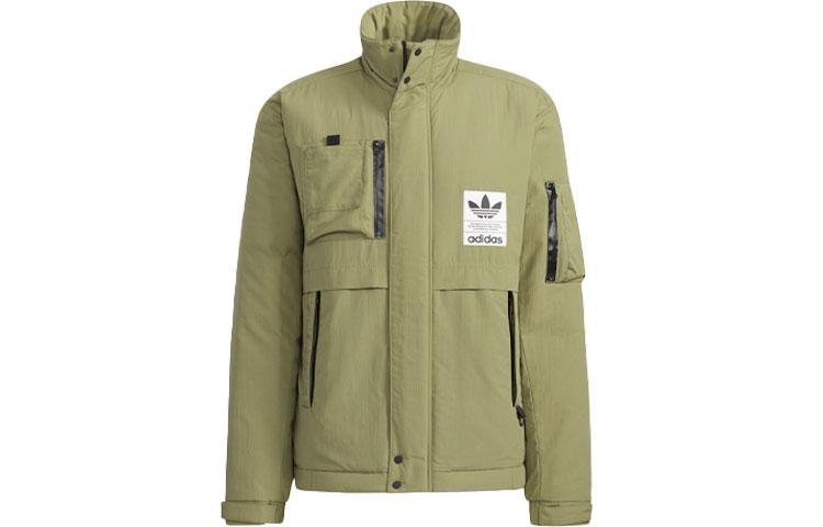 Adidas Originals Puffer Jackets Men s Green Turtleneck Moderate Other H66012 XS
