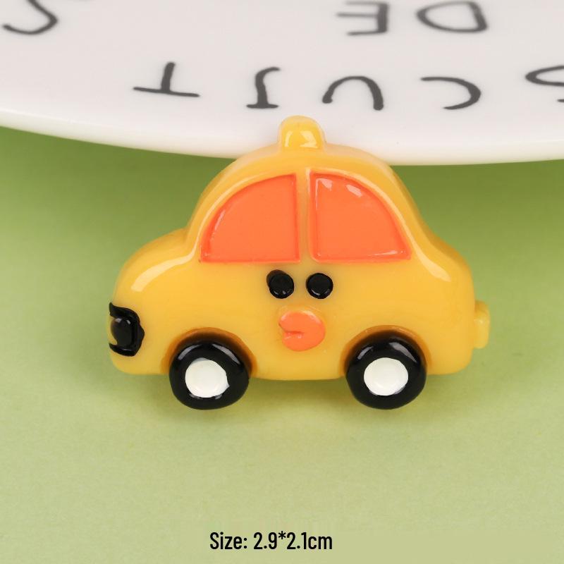 Simulation Cars 3 Cream Glue Phone Case Resin DIY Storage & Stationery Box with Refrigerator Stickers.