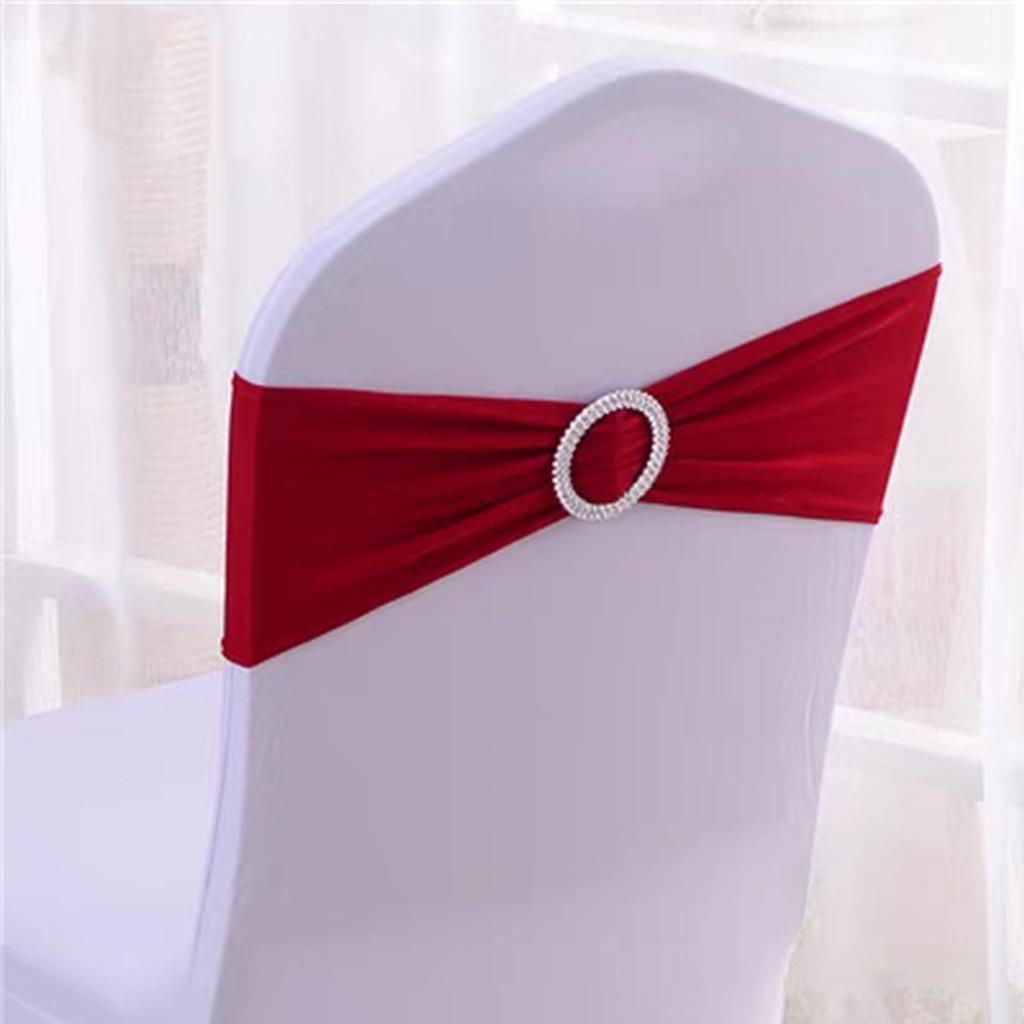 Elastic Chair Cover with Bowknot for Festive Decoration - Ideal for Weddings and Banquets