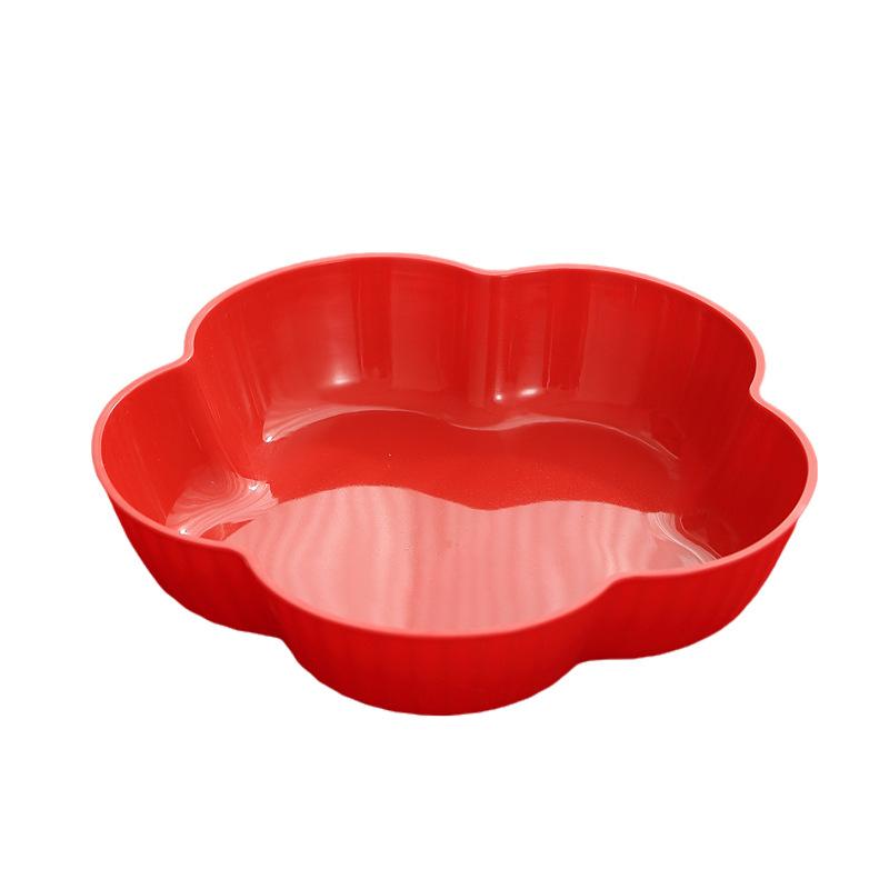 House Warming Fruit Plate Moving Into A New Home Living Room Plate Decoration Fruit Plate Red Wedding Special Candy Plate