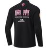 Li-Ning Professional Basketball Series Logo Stand Collar Sports Knitted Long Sleeve T-Shirt Men Tops Black ATLU259-2